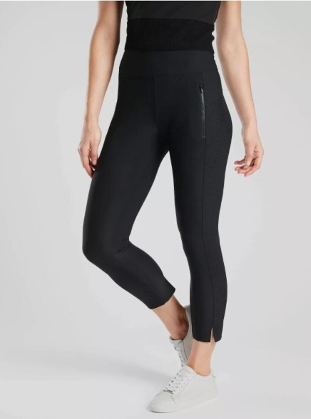 Athleta Stellar Crop Pant Black Size Small Athletic